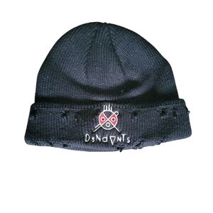 Black Beanie with Embroidered Logo